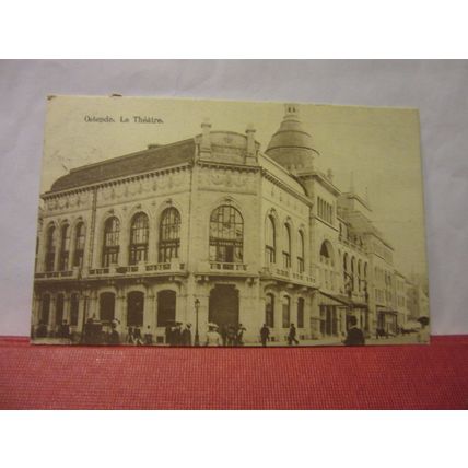 Le THEATRE, OSTEND, OSTENDE, Belgium used antique postcard 1910 pm =