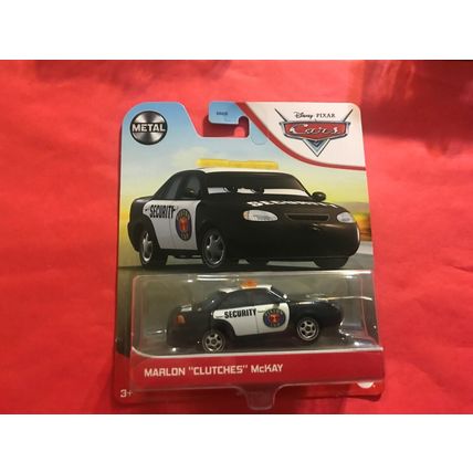 Disney Pixar Cars Metal Marlon "Clutches" McKay Security Piston Cup New