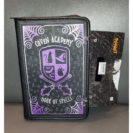 HALLOWEEN COVEN ACADEMY WITCH BOOK OF SPELLS CROSS BODY BAG PURSE TOTE~NEW~
