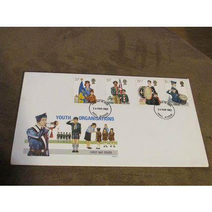 Philart 1982 GB FDC Cover - Youth Organisations - Scouts / Guides / Boys Brigade