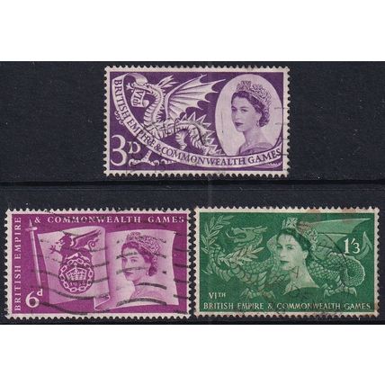 GB 1958 SG 567-9 Used (E-315 (9))