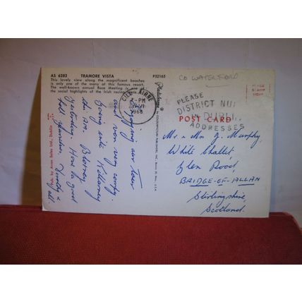 TRAMORE, Co. Waterford, IRELAND used postcard 1968 pm =