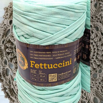 Lion Brand Fettuccini Yarn Bundle of 2 , 25.8oz Lot #61
