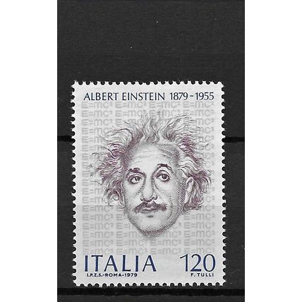 Italy 1979 Birth Anniversary of Albert Einstein MNH set S.G.1595