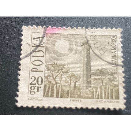 Briefmarke Polen 20 Groszy 1966 Michel 1706 gestempelt