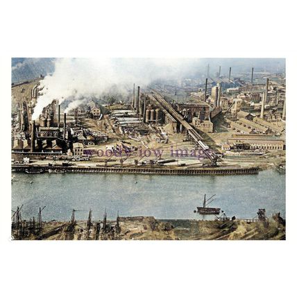 ptc3058 - Yorks. - Smokey Clarence Iron & Steel Works Middlesborough - print 6x4