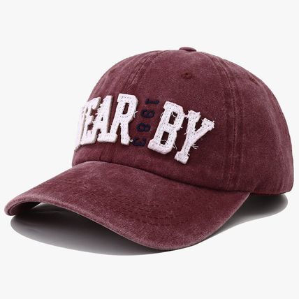 Hat women's sunblock hat retro cotton cap men's letter soft top baseball cap