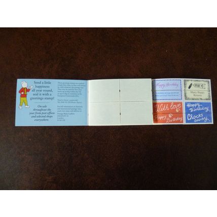 GB 1994 KX6 booklet 10 1st Greetings stamps SG1800-9 Rupert Paddington Bear
