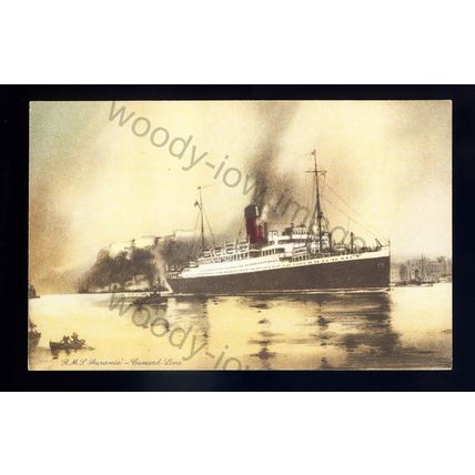 LS2488 - Cunard Liner - Aurania - postcard