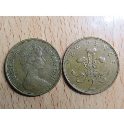 GB 1978 Elizebeth II Decimal 2p Coin