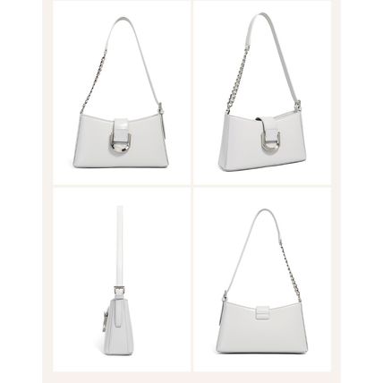 Genuine Leather Women Tote Bag Shoulder Bag Grey