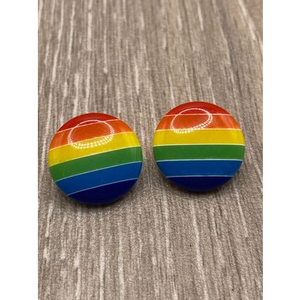 20MM Shank Buttons LGBT Gay Pride Rainbow Round Resin Knitting Sewing Coat