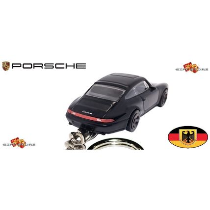 RARE KEYCHAIN BLACK PORSCHE 911 CARRERA