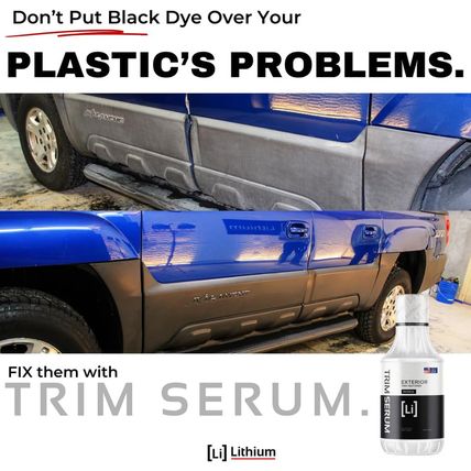 Trim Serum- Plastic Restorer for Cars- Restores Even the Most Damaged Plastic, R