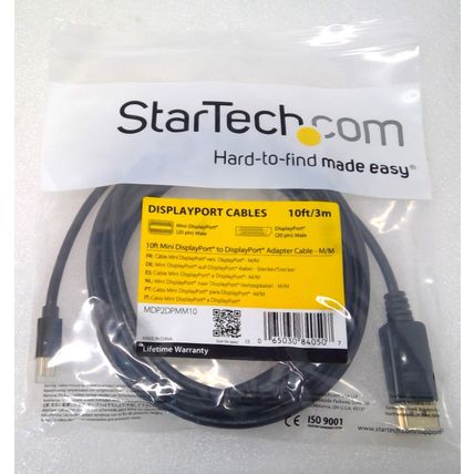 NEW Startech 10 ft Mini DisplayPort to DisplayPort Adapter Cable -M/M MDP2DPMM10