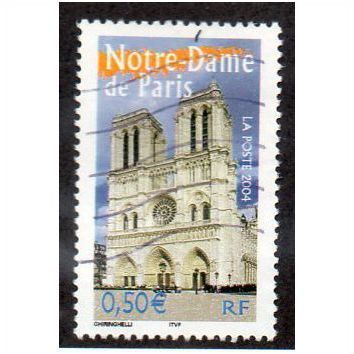 FRA 2004 50c 'REGIONS (4TH) NOTRE DAME'(EX MS) FINE USED (EBID10950)