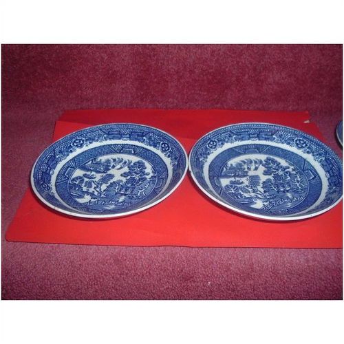 SAUCERS / WILLOW BLUE SAUCERS B @ K LTD, (25/01)