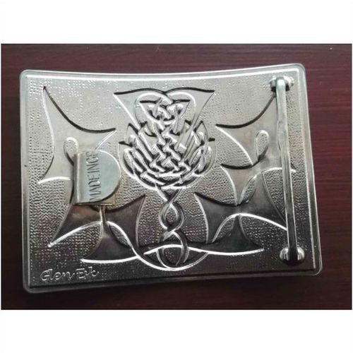 Scottish Themed Large Fashion or Decorative Dress Belt Buckle Scotland Thistle