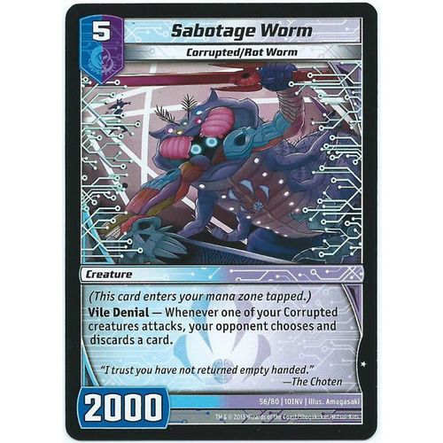 Kaijudo - Invasion Earth - #56/80 - Sabotage Worm