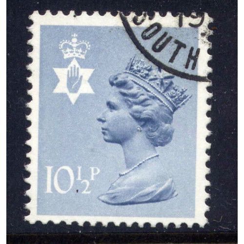 Great Britain 1978 Northern Ireland 10½p Steel Blue Used SG NI29 Sc NIMH14 stamp
