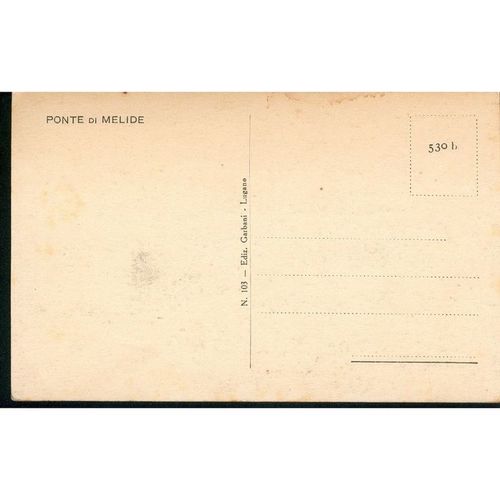 Switzerland Postcard - Ponte di Melide - N.103