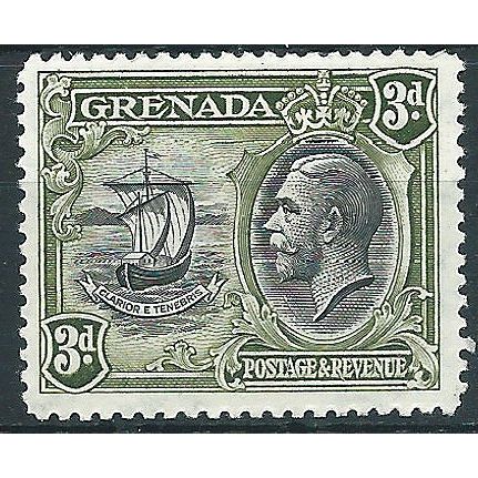 Grenada 1934 SG140 3d Black & Olive-Green Mounted Mint .. ..