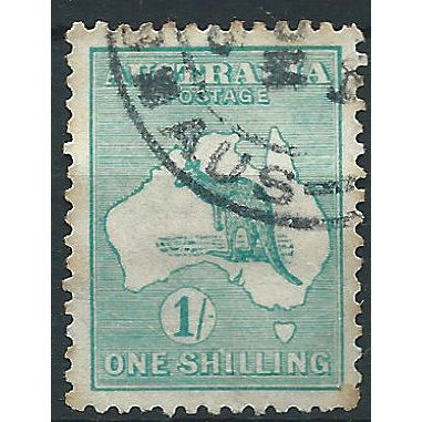 Australia 1913 SG11 1/- Emerald Fine Used . . ..