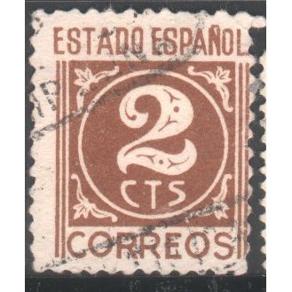 Spain 1933 - SG772 - 2c brown - numeral - used