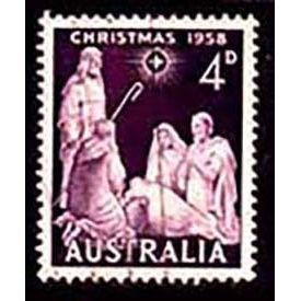 Australia 1958 Christmas 4d Used Stamp..