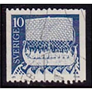 Sverige Sweden 1973 Viking Ship 10 ore Used Stamp
