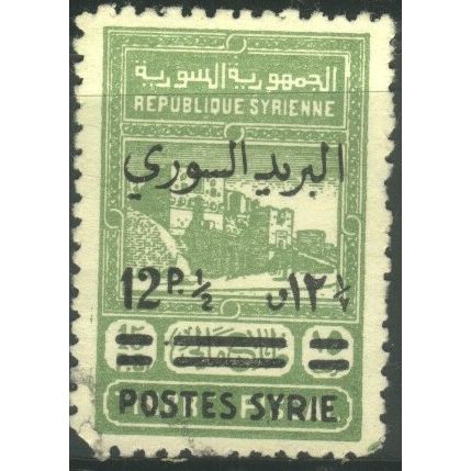 Syria 1945 - SG414 - 12½p. on 15p green - used