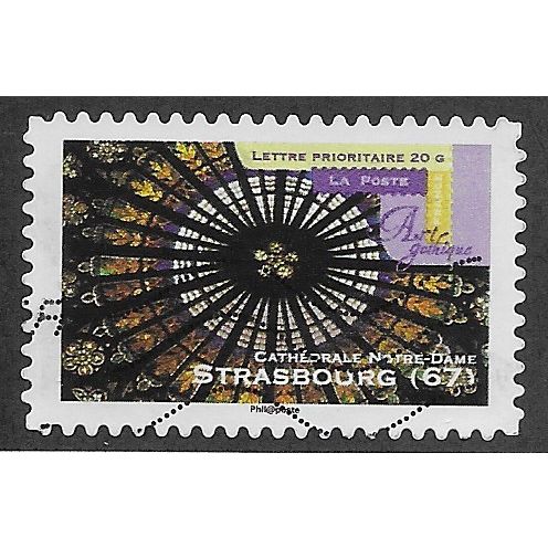 FRA 2011 (58c) 'GOTHIC ART - STRASBOURG 67' FINE USED (EBID56-570)
