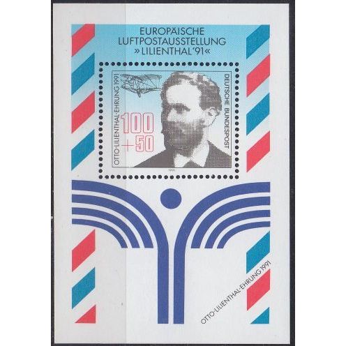 GERMANY BUND [1991] MiNr 1543 Block 24 ( **/mnh ) Flugzeug