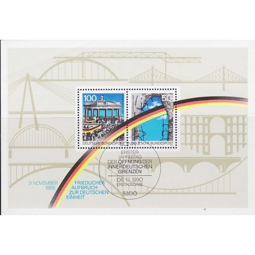 GERMANY BUND [1990] MiNr 1481-82 Block 22 ( Sonder-O/used )