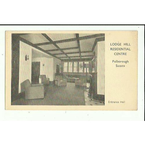 Sussex PULBOROUGH Lodge Hill Residential Centre Entrance Hall Postcard
