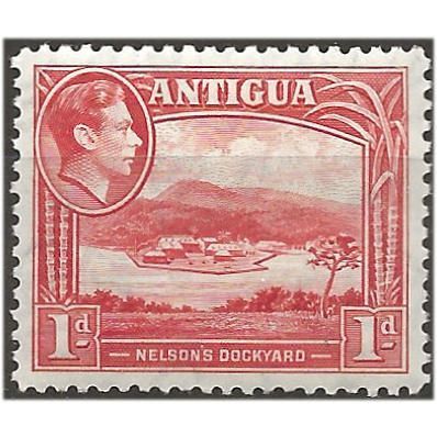 Antigua 1938 SG99 1d Scarlet Mounted Mint . .. .