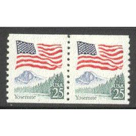 2280a 25c U.S. Flag Fine MNH CNP Left 3 P0194