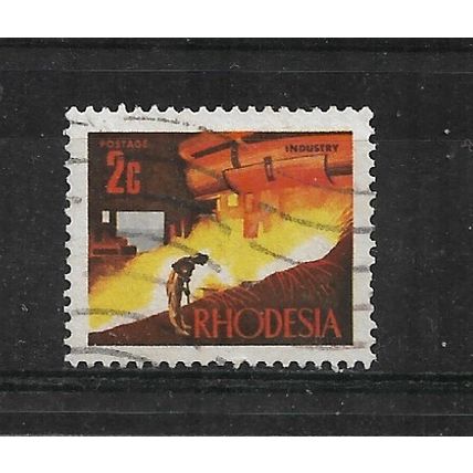 Rhodesia.SG440 2c Pouring Molten Metal.Fine Used.Aug21b
