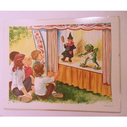 Set of 12 Vintage Children of the World Pictures and Teach Visual Teacher's Aids