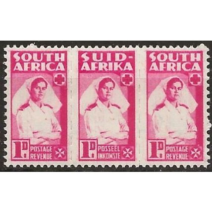 South Africa 1942 SG98 1d Carmine-Red Unit Mounted Mint .