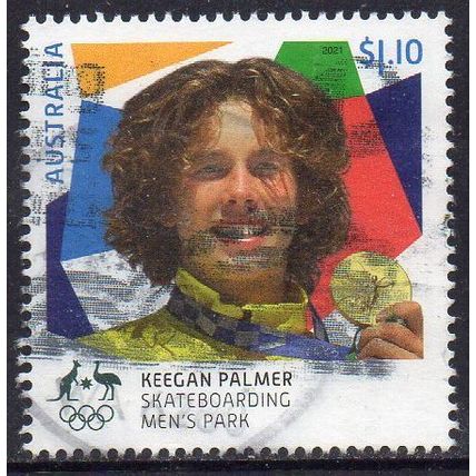 Australia 2021 Olympic Gold Medal Winners - Keegan Palmer, Skateboard $1.10 Used