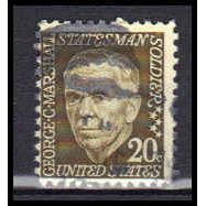 Used 1289 20c George Marshall Very Fine KA6132