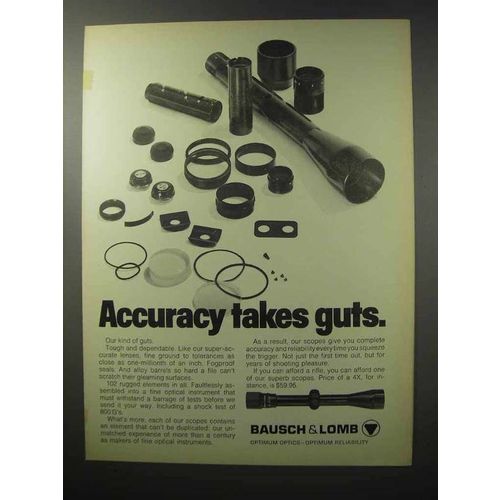 1970 Bausch & Lomb Scope Ad - Accuracy