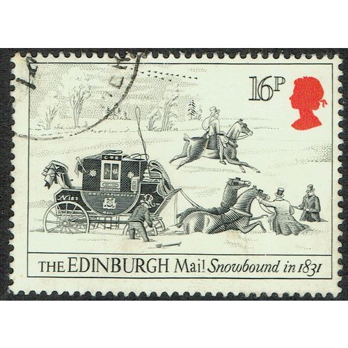 1984 Bicentenary of 1st Mail Coach Run 16p Multicoloured SG1262 FU