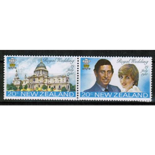 1981 New Zealand - Sc#735a - Royal Wedding Charles & Diana - Mint NH