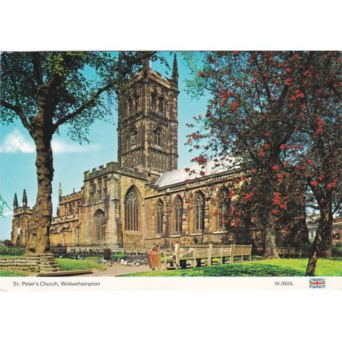 6x4 Continental size printed St. Peter's Church Wolverhampton Staffordshire