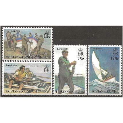 Tristan Da Cunha 1972 Longboats Set SG170-173 Unmounted Mint . .. .