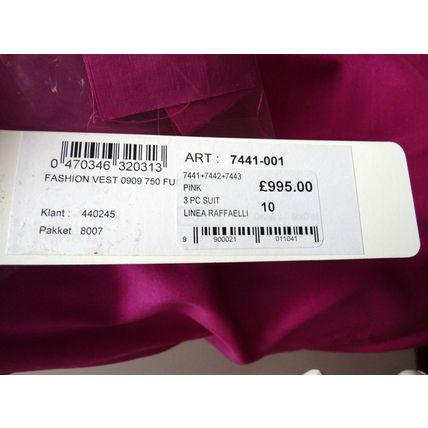 LINEA RAFFAELLI FUCHSIA SKIRT SUIT WEDDING / RACES £995 UK 10 & UK 12 BNWT