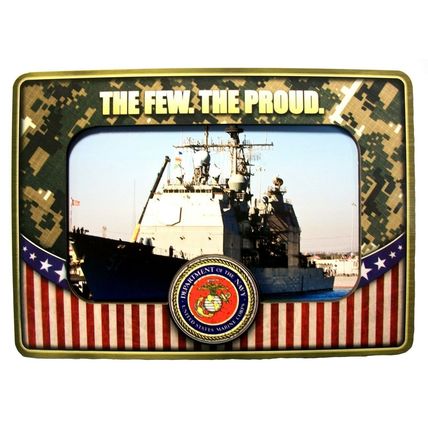 United States Navy The Few The Proud Picture Frame Fridge Magnet