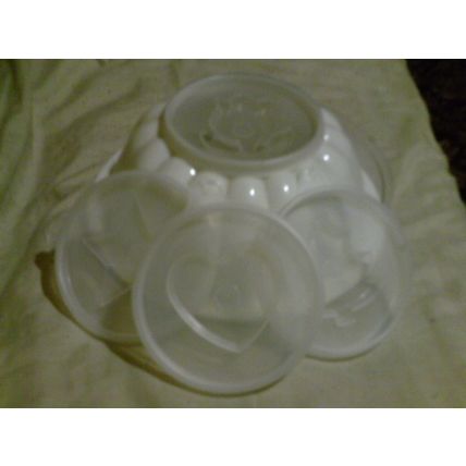 Tupperware Gelatin mould with decorative top inserts